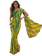 Vasthrlay Chiffon Bandhani Unstitched Purple Saree