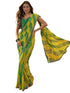 Vasthrlay Chiffon Bandhani Unstitched Purple Saree