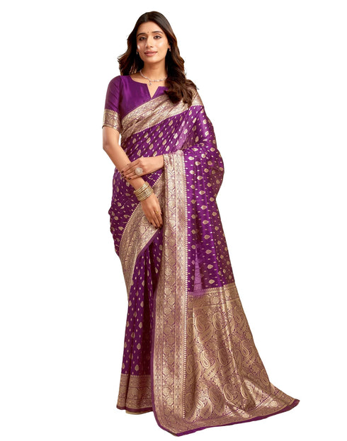 Vasthrlay Banarasi Unstitched Saree