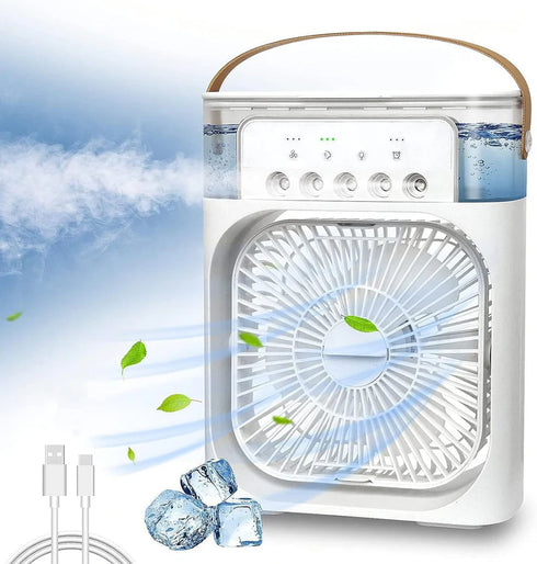 Portable Table Mist Fan with 5 Hole Spray