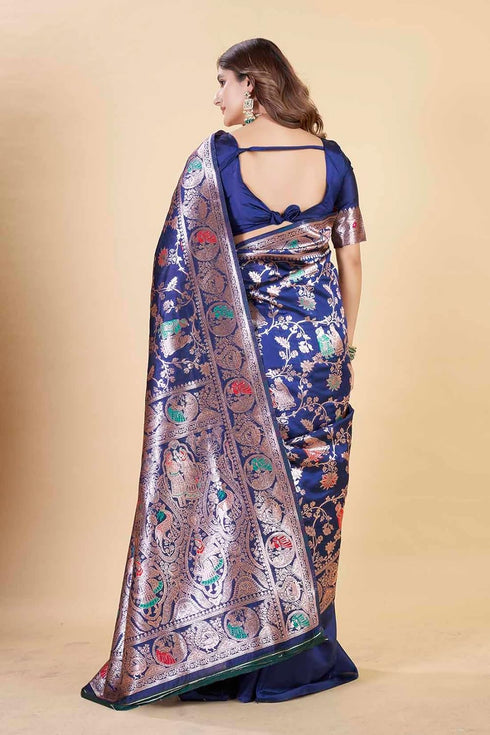 Vsathrlay Kanjivaram Banarasi Festival Wedding Ethnic Wear