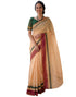 Vasthrlay Womens Printed Unstitched Off White Saree