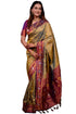Vasthrlay Kanjivaram Unstitched Mahendi Ethnic Wear