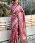 Vasthrlay Banarasi Unstitched Saree