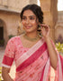 Vasthrlay Chanderi Printed Unstitched Beige Saree