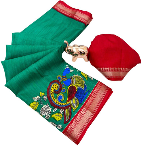 Vasthrlay Kalamkari Saree Print