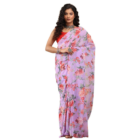 Vasthrlay Georgette Floral Saree