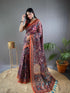 Vasthrlay Multicolor Contrast Kalamkari Unstitched