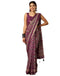 Vasthrlay Georgette Bandhani Unstitched Dark Green Saree