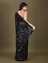 Vasthrlay Georgette Embroidery Worksaree Black Ethnic Wear