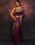 Vasthrlay Banarasi Kanjivaram Unstitched Teal Saree