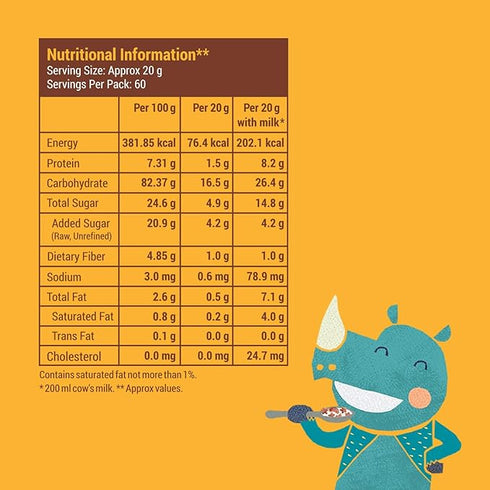 Slurrp Farm No Maida, No Refined Sugar Choco Crunch Cereal