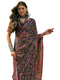 Vasthrlay Georgette Printed Blue Saree