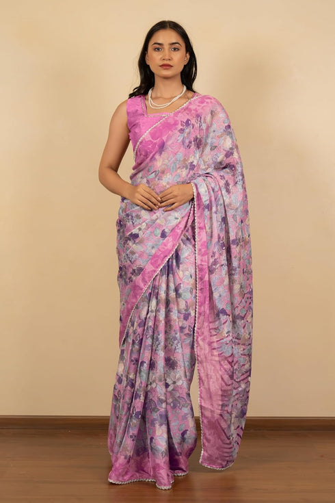 Vasthrlay Fashion Chiffon Printed Ethnic Wear