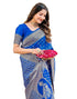 Vasthrlay Womens Weaving Unstitched Cream Saree