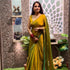 VasthrlayBoarder Unstitched Chhaavaq Mustard Free Ethnic Wear
