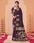 Vasthrlay Kanjivaram Jacquard Unstitched Mustard Saree