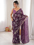 Vasthrlay Georgette Embroidered Unstitched Fl Ethnic Wear