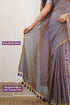Vasthrlay Handloom Printed Unstitched Purple Ethnic Wear