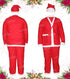 Zest 4 Toyz Santa Claus Dress for Kids Christmas Costume Dress with Jacket Pant Cap and Pouch Santa Dress for Boys and Girls