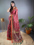 Vasthrlay Multicolor Contrast Kalamkari Unstitched