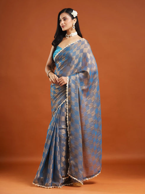 Vasthrlay Wine Unstitched Saree