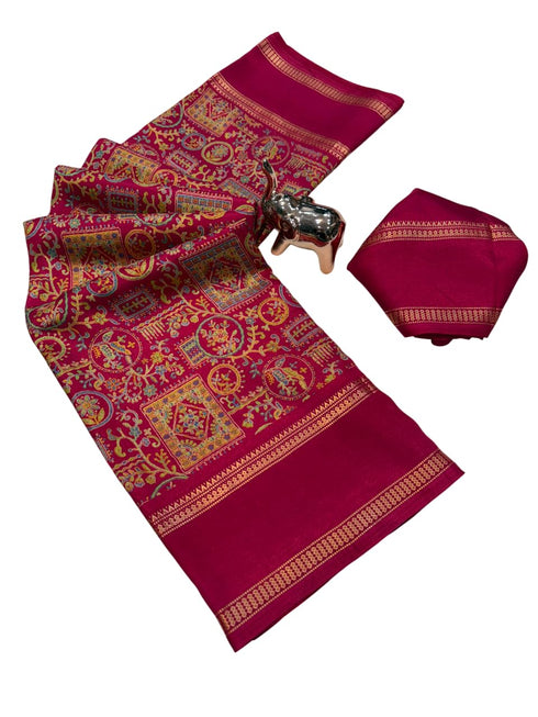 Vasthrlay Printed Beautiful Kalamkari