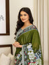 Vasthrlay Womens Printed Unstitched Beige Saree