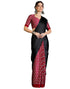 Vasthrlay Printed Tassels Unstitched Maroon Saree