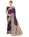 Vasthrlay Womens Paithani Unstitched Blue Saree