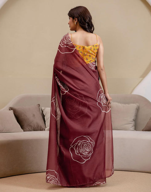 Vasthrlay Womens Cotton Printed Green Saree