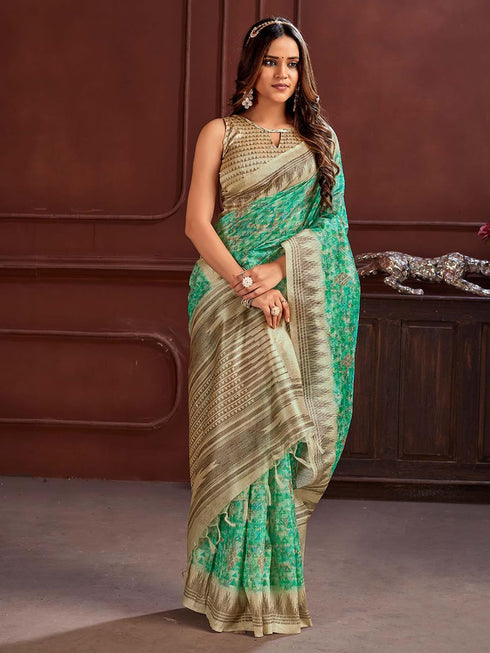Vasthrlay Printed Unstitched Hs Ethnic Wear