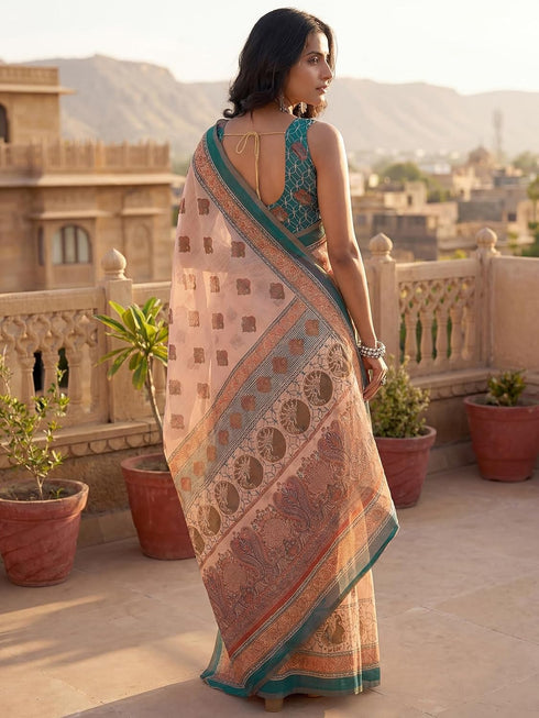 Vasthrlay Printed Lemon Yellow1 Yellow Saree