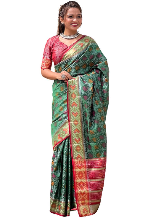 Vasthrlay Kanjivaram Patola Unstitched Ethnic Wear