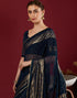 Vasthrlay Georgette Printed Unstitched Maroon Saree