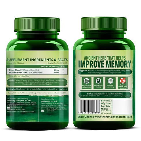 Himalayan Organics Ginkgo Biloba Capsules