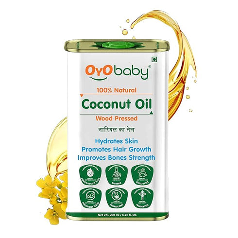 OYO BABY Massage Oil 100% Pure & Natural Coconut Baby Oil