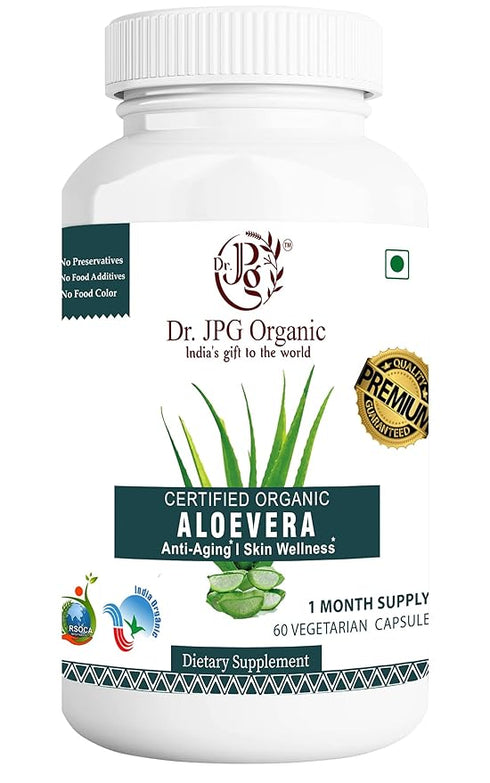 Dr. JPG Organic Aloe Vera Capsules Helps Rejuvinate Skin and Hair
