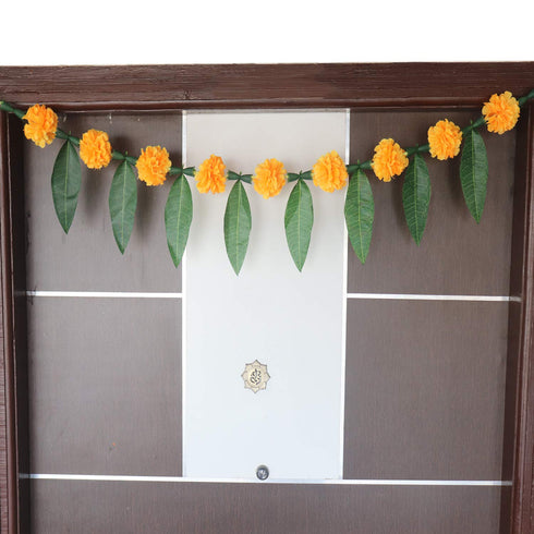 Reusable Artificial Flowers Hanging Garlands with Mango Leaf