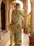 Vasthrlay Banglori Printed Dusty Saree