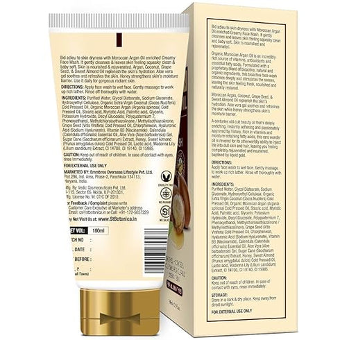 St.Botanica Argan Oil Creamy Face Wash