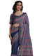 Vasthrlay Weaving Printed Unstitched Dusty Pink Saree