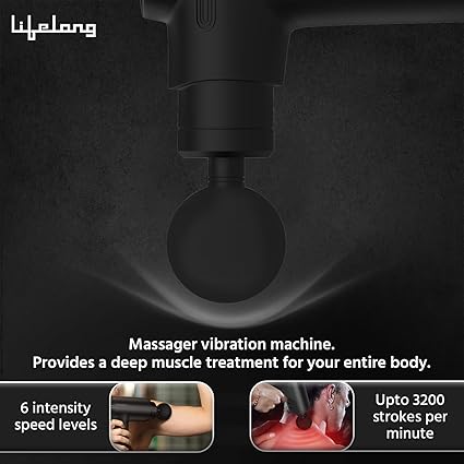 Lifelong Percussion Massage for Pain Relief | Black