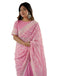 Vasthrlay Georgette Embroidery Unstitched Maroon Saree