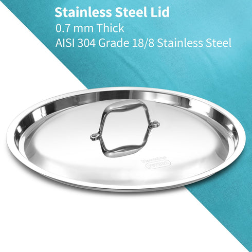 Hawkins Pro 3.5 Litre Deep-Fry Pan Triply Stainless Steel Kadhai