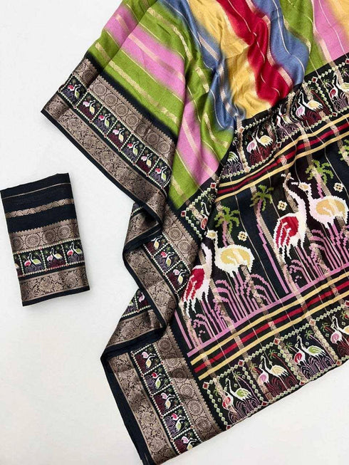 Vasthrlay Tussar Silk Saree