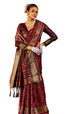 Vasthrlay Kanjivaram Unstitched Jacquard Stylish Saree
