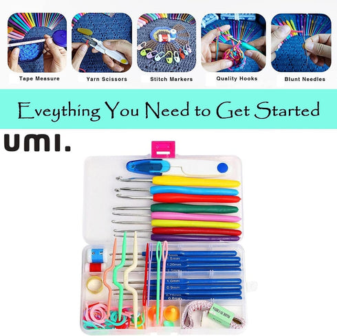53-Piece Crochet Hooks and Knitting Needles Set