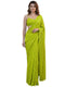 Vasthrlay Yellow Georgette Unstitched Saree