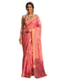 Vasthrlay Womens Printed Unstitched Navy Blue Saree
